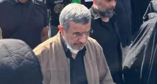 Ahmadinejad back from dead at Khamenei’s funeral
